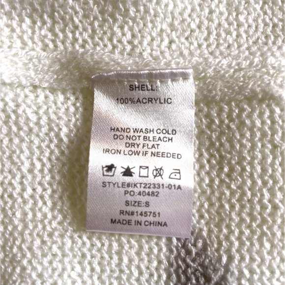 Altar'd State Cream Tank Top Knit Sweater Size S - Picture 11 of 12